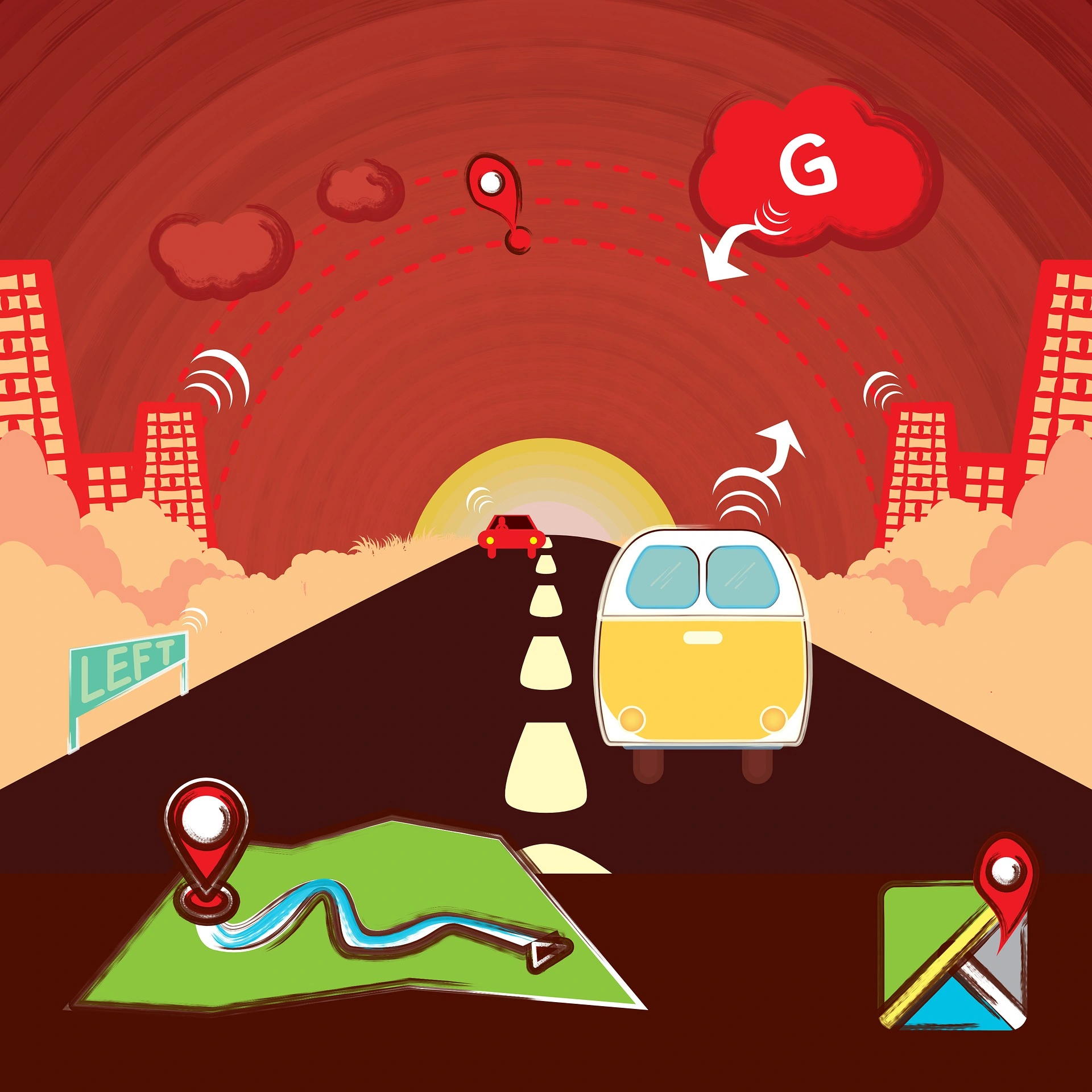 accessible points for improved business navigation on maps
